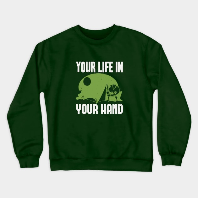 your life in your hand Crewneck Sweatshirt by Dasart